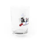 識神咲蘭SUZURIショップの識神咲蘭2022A（ロゴA） Water Glass :left