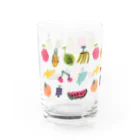 じゆうがやさんのくだもの10しゅるい　おび Water Glass :left