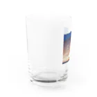 E.F.E(イフィ)suzuri様店の『E.F.E』ロゴグラス Water Glass :left