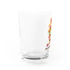 Train Kids! SOUVENIR SHOPのデカ盛りハンバーガー ! Water Glass :left