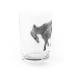 segasworksのAmargasaurus（白黒） Water Glass :left