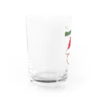 ハナのお店のサンタクロース（ドット） Water Glass :left