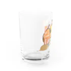 poniponiの集まれ！ヤギ馬犬猫 Water Glass :left