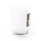 天才画伯シンディ's SHOPのガブ太ろう Water Glass :left