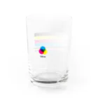 鳥なのにワンちゃん。のCMYK 色の三原色 Water Glass :left