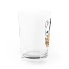 2216studioのマカロン大好きフレブルちゃん。ヒダリパンチ。 Water Glass :left