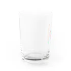 ○△□(まるさんかくしかく)のらくがきポップ Water Glass :left