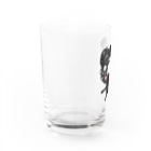 usa100のヨーガくま Water Glass :left