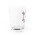 4A-Studio（よんえーすたじお）のちゃいちーうさぎのあかちー（もぞもぞ） Water Glass :left