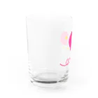 MAGENTA INFINITYのかわいいハートキラキラ Water Glass :left