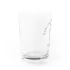 TaikiRacingClubShopのmarulogo【EDI】kuro Water Glass :left