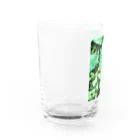 プリュネルビジューの幸せを引き寄せる四つ葉のクローバー🍀 Water Glass :left