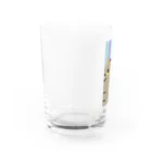 SHOP ベアたんのきじとらさん Water Glass :left