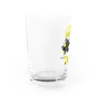 LONESOME TYPE ススの猫が世界を支配する（黄） Water Glass :left