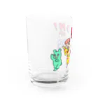 お盆ちゃんとお祭りウサギのお盆ちゃんとお祭りうさぎ Water Glass :left