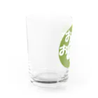 ボアヴィーダのおおきに「えびすさん」抹茶 Water Glass :left