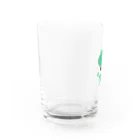 killer frogsのTシャツを着るカエルくん Water Glass :left