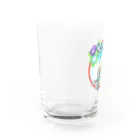 星架月の「窓際の夏」青空・朝顔縁・浴衣の女の子 Water Glass :left