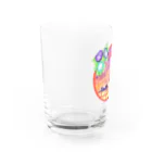 星架月の「窓際の夏」夕焼け・朝顔縁・ネコ Water Glass :left