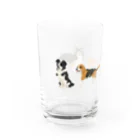 ガラムマサラのドット絵中型犬 Water Glass :left