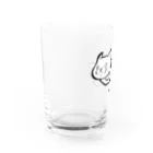 TAKE-TONのラグビーネコ（突進） Water Glass :left