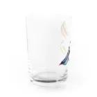 Mの白ロンT Water Glass :left