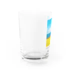 UKAWA LOVERSの青い海と黄金の棚田 Water Glass :left