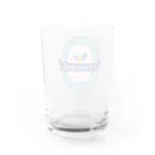 豆鳩雑貨店の豆鳩ビアグラス（青） Water Glass :left