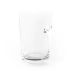 日本スピッツ　蛍の日本スピッツわくわく Water Glass :left