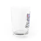山猫shopのとんにゃんしゃーぺー（ブルー） Water Glass :left