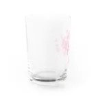 VIETSTAR★１０８のレトログラス　ピンクの木 Water Glass :left