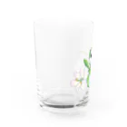VIETSTAR★１０８のレトログラス　うさぎと花 Water Glass :left