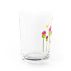 VIETSTAR★１０８のレトログラス　花と蝶 グラス左面