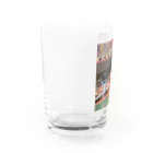 ナナセカモのニッコリ風船かも Water Glass :left