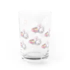 白石拓也の雪見うさぎがいっぱい！ Water Glass :left