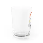 mkumakumaのおひとりにゃま色付き Water Glass :left