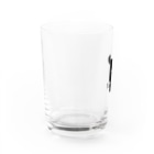 モノクロフィットネスの弁当オーバーロウ Water Glass :left