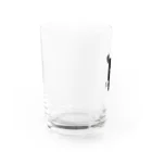 モノクロフィットネスの弁当オーバーロウ Water Glass :left