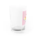 のぐちさきのプリンアラモード(pink) Water Glass :left