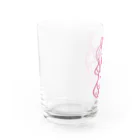 Turtle-tのPink_Girl Water Glass :left