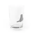 amemugi（あめむぎ）の変な座り方のネコたち。 Water Glass :left