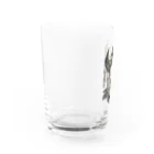 孳々のpeacock Water Glass :left