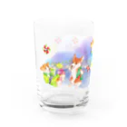 朱留のお祭りコーギー犬 Water Glass :left