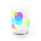 タンポポの水黄紫　ドット Water Glass :left