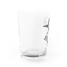 とりみちゃんの野鳥グッズのお店のコゲラ Water Glass :left