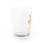 アニクラ デザイン本舗のchaco 先生　なかよしピギー＆マウチュー Water Glass :left