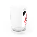 日々好日屋2号店の隈取りパンダ Water Glass :left