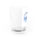 【シマエナガグッズ】ちくわファクトリーの夜空　ふわふわ Water Glass :left