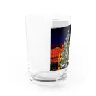 GALLERY misutawoのプラハ 夜のクリスマスツリーとティーン教会 Water Glass :left