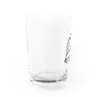 mautaの左肩でアタックする猫 Water Glass :left